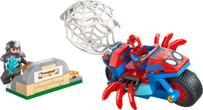 LEGO® Spidey on his Motorcycle vs. Rhino 11206