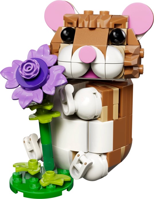 LEGO® Cute Hamster with a Flower 31376