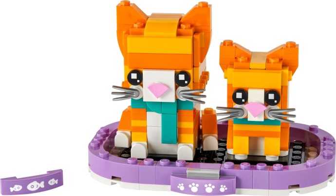 LEGO® Ginger Tabby and Kitten 40480