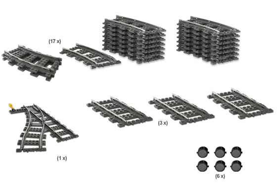 LEGO® 9V Train Switching Track Collection 4206