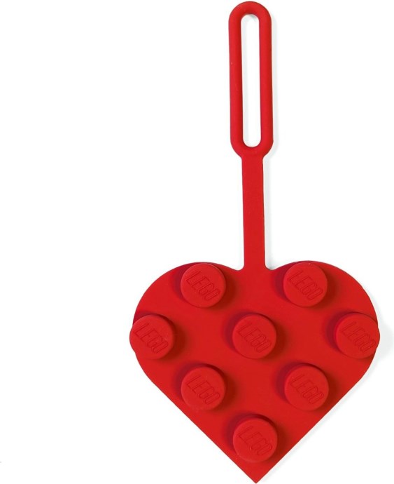 LEGO® 3x3 Heart Red Bag Tag 5009504
