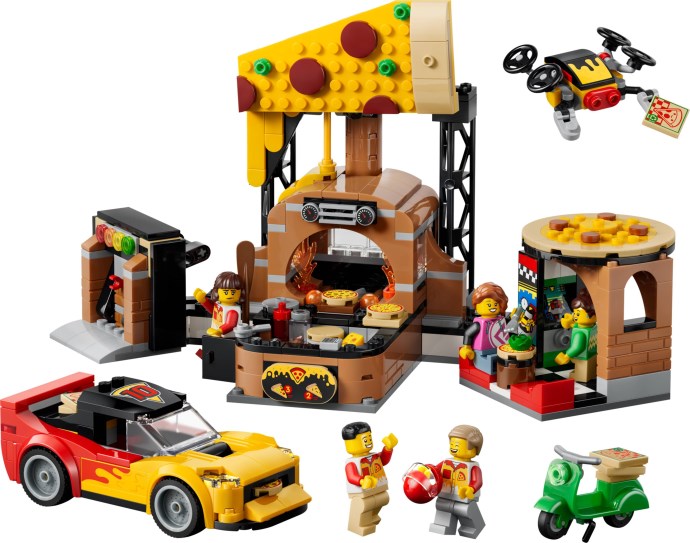 LEGO® Pizza Delivery Experience with Vehicles 60496