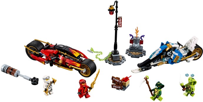 LEGO® Kai's Blade Cycle & Zane's Snowmobile 70667