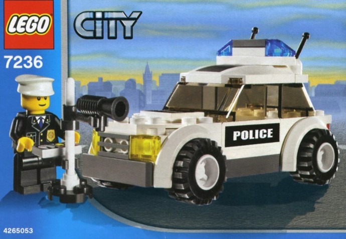 LEGO® Police Car (Black Sticker Version) 7236