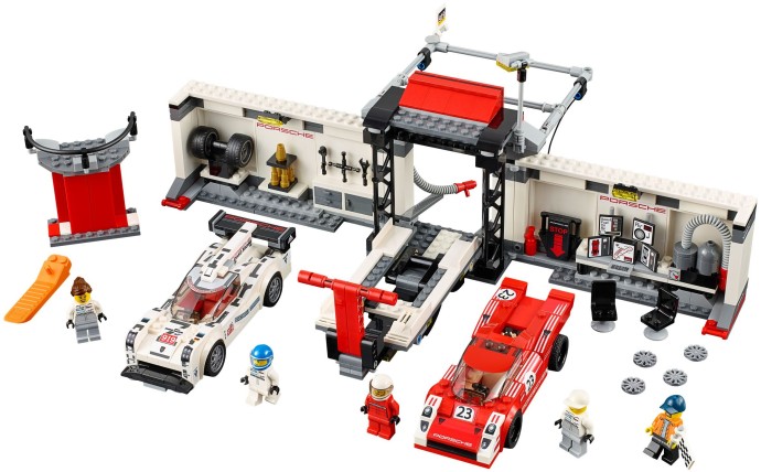 LEGO® Porsche 919 Hybrid and 917K Pit Lane 75876