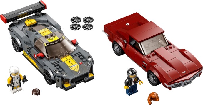 LEGO® Chevrolet Corvette C8.R Race Car and 1968 Chevrolet Corvette 76903