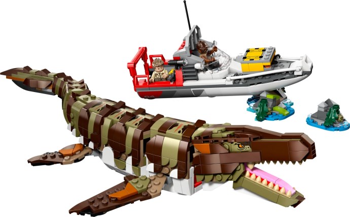 LEGO® Brick-Built Mosasaurus Boat Mission 76974