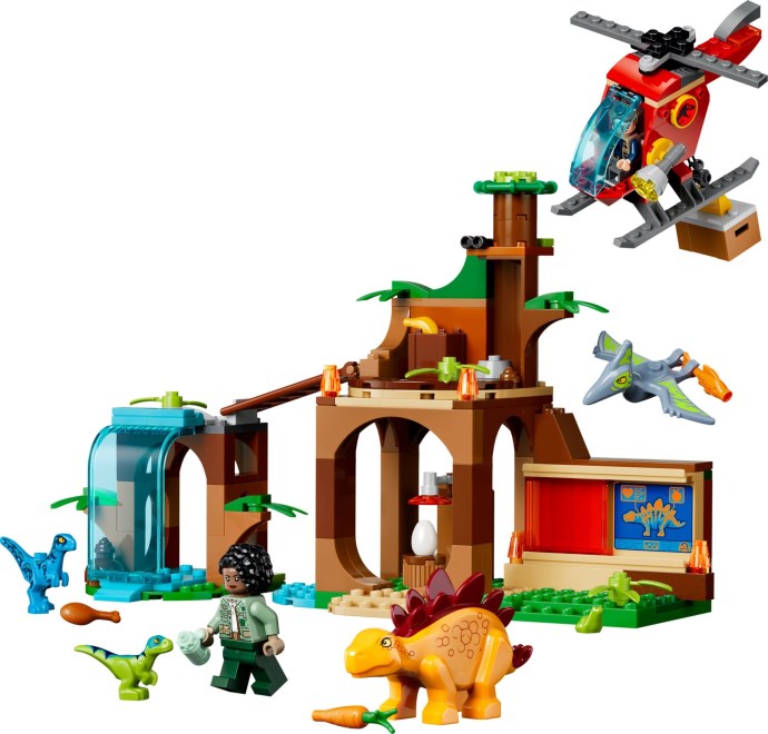 LEGO® Velociraptor, Stegosaurus & Pteranodon Rescue 77981